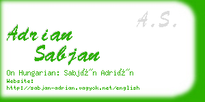 adrian sabjan business card